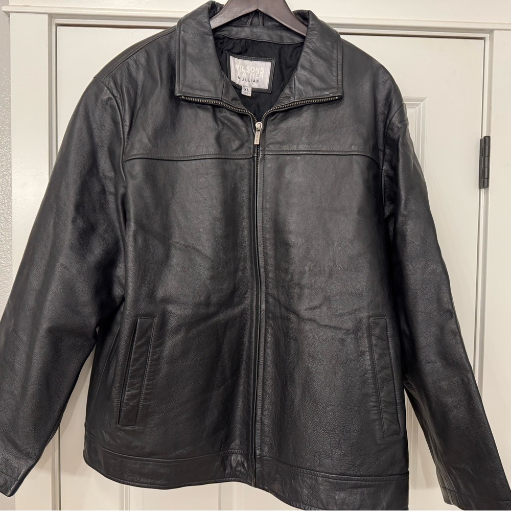 Wilsons Leather Men's Black Zip-Up Jacket NWOT